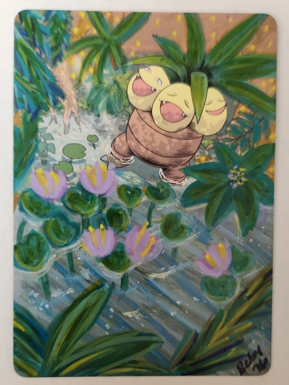 Pokemon Exeggutor Alter Hand Painted Custom Card Piece